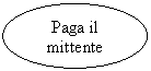 Oval: Paga il mittente